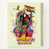 Het Zelfmoordplein | Harley Quinn Flowers & Rainbo Notitieboek (Achterkant)