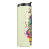 Het Zelfmoordplein | Harley Quinn Flowers & Rainbo Thermosbeker (Gedraaid links)