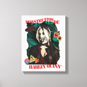 Het Zelfmoordplein   Harley Quinn Winking Canvas Afdruk