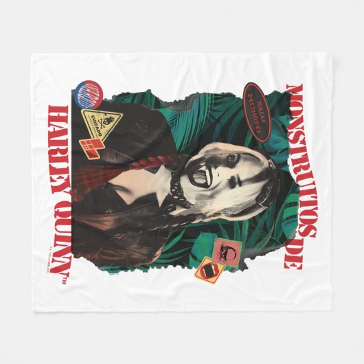 Het Zelfmoordplein | Harley Quinn Winking Fleece Deken (Voorkant (Horizontaal))