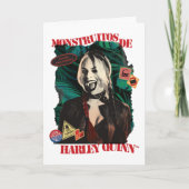 Het Zelfmoordplein | Harley Quinn Winking Kaart (Voorkant)