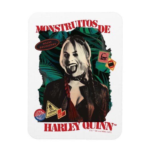 Het Zelfmoordplein | Harley Quinn Winking Magneet (Verticaal)