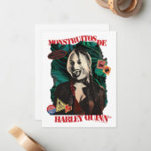 Het Zelfmoordplein | Harley Quinn Winking Notitiekaartje (Voorkant / Achterkant in situ)