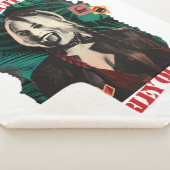 Het Zelfmoordplein | Harley Quinn Winking Sherpa Deken (3/4)