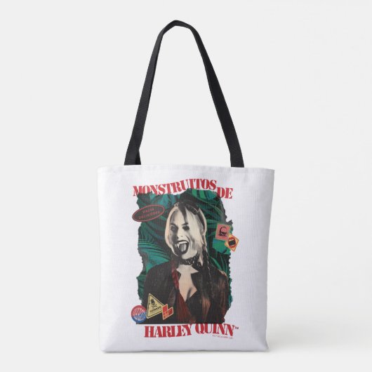 Het Zelfmoordplein | Harley Quinn Winking Tote Bag (Achterkant)