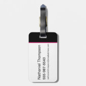 Het Zelfmoordplein | Logo tekenpictogram Bagagelabel (Achterkant verticaal)