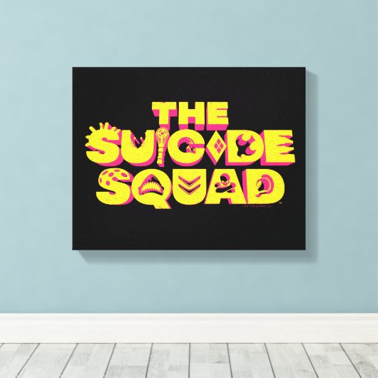 Het Zelfmoordplein | Logo tekenpictogram Canvas Afdruk (Insitu (Houten vloer))