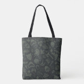 Het Zelfmoordplein | Pictogrampatroon tekens Tote Bag (Achterkant)