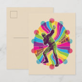 Het Zelfmoordplein | Polka-Dot Man Psychedelic Briefkaart (Voorkant / Achterkant)