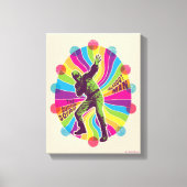 Het Zelfmoordplein | Polka-Dot Man Psychedelic Canvas Afdruk (Voorkant)