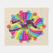 Het Zelfmoordplein | Polka-Dot Man Psychedelic Fleece Deken (Voorkant (Horizontaal))