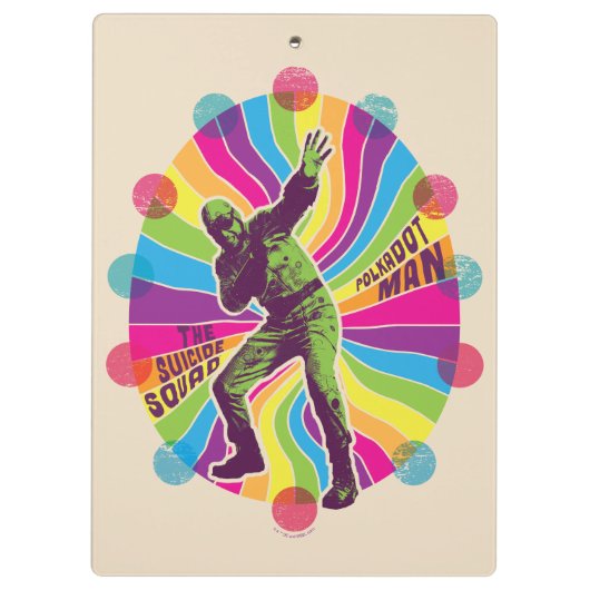 Het Zelfmoordplein | Polka-Dot Man Psychedelic Klembord (Achterkant)