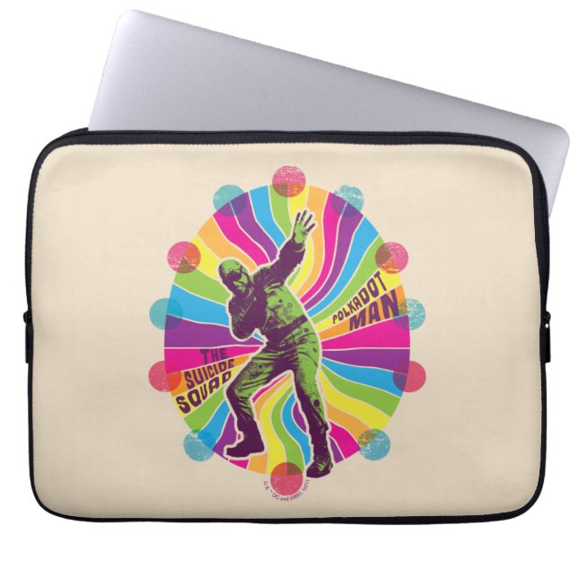 Het Zelfmoordplein | Polka-Dot Man Psychedelic Laptop Sleeve (Voorkant)