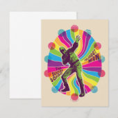 Het Zelfmoordplein | Polka-Dot Man Psychedelic Notitiekaartje (Voorkant / Achterkant)