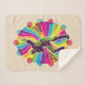 Het Zelfmoordplein | Polka-Dot Man Psychedelic Sherpa Deken (Voorkant (horizontaal))