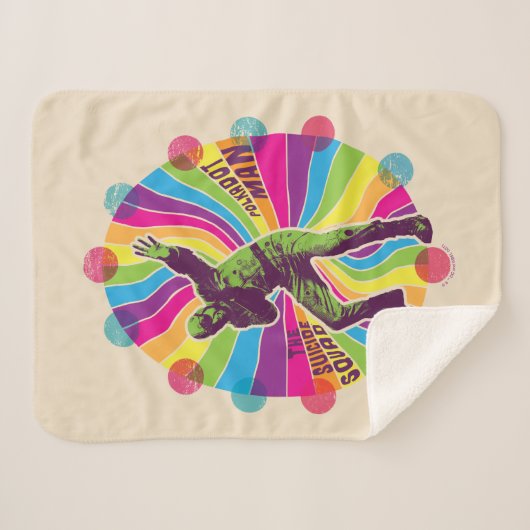 Het Zelfmoordplein | Polka-Dot Man Psychedelic Sherpa Deken (Voorkant (horizontaal))