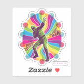 Het Zelfmoordplein | Polka-Dot Man Psychedelic Sticker (Vel)