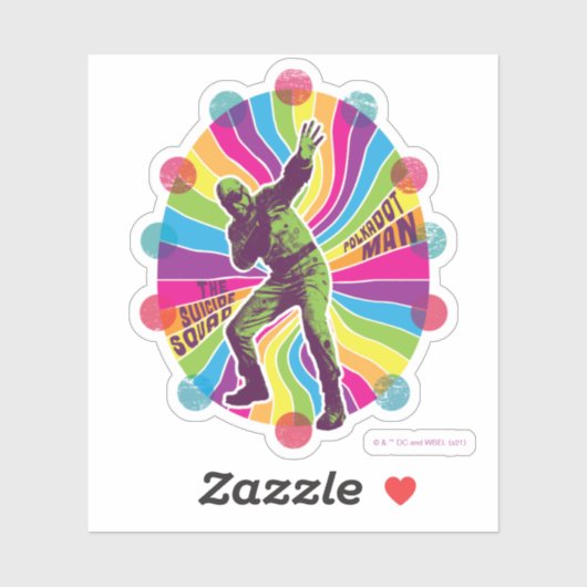 Het Zelfmoordplein | Polka-Dot Man Psychedelic Sticker (Vel)