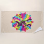 Het Zelfmoordplein | Polka-Dot Man Psychedelic Strandlaken (Voorkant)