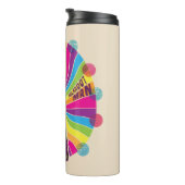 Het Zelfmoordplein | Polka-Dot Man Psychedelic Thermosbeker (Geroteerd rechts)