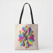 Het Zelfmoordplein | Polka-Dot Man Psychedelic Tote Bag (Voorkant)