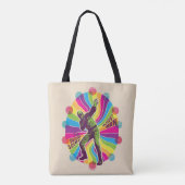 Het Zelfmoordplein | Polka-Dot Man Psychedelic Tote Bag (Achterkant)