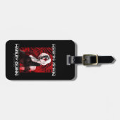 Het Zelfmoordplein | Portret Harley Quinn Red Fern Bagagelabel (Voorkant horizontaal)