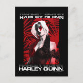 Het Zelfmoordplein | Portret Harley Quinn Red Fern Briefkaart (Voorkant)