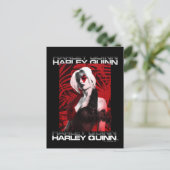 Het Zelfmoordplein | Portret Harley Quinn Red Fern Briefkaart (Staand voorkant)