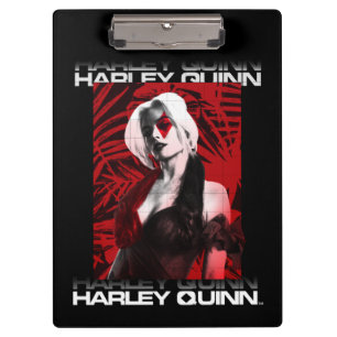 Het Zelfmoordplein   Portret Harley Quinn Red Fern Klembord