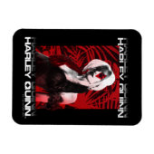 Het Zelfmoordplein | Portret Harley Quinn Red Fern Magneet (Horizontaal)