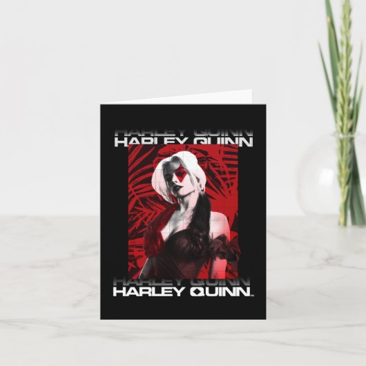 Het Zelfmoordplein | Portret Harley Quinn Red Fern Notitiekaartje (Voorkant)
