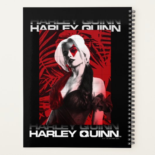 Het Zelfmoordplein | Portret Harley Quinn Red Fern Planner (Achterkant)