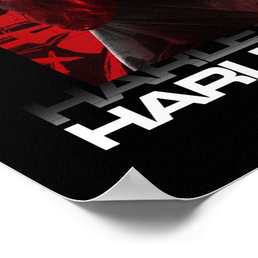 Het Zelfmoordplein | Portret Harley Quinn Red Fern Poster (Hoek)