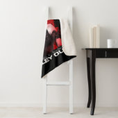 Het Zelfmoordplein | Portret Harley Quinn Red Fern Sherpa Deken (In situ)