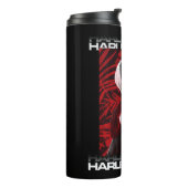 Het Zelfmoordplein | Portret Harley Quinn Red Fern Thermosbeker (Gedraaid links)