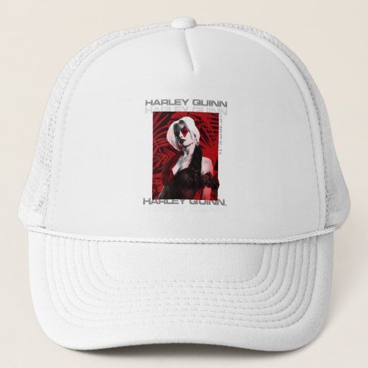 Het Zelfmoordplein | Portret Harley Quinn Red Fern Trucker Pet (Voorkant)