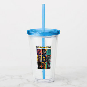 Het Zelfmoordplein   Retronet met Harley Quinn Acryl Drinkbeker