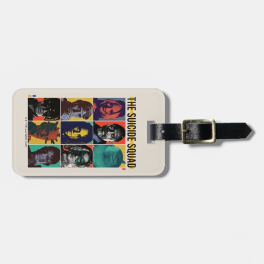 Het Zelfmoordplein | Retronet met Harley Quinn Bagagelabel (Voorkant horizontaal)