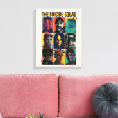 Het Zelfmoordplein | Retronet met Harley Quinn Canvas Afdruk (Insitu (Woonkamer))