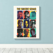 Het Zelfmoordplein | Retronet met Harley Quinn Canvas Afdruk (Insitu (Houten vloer))