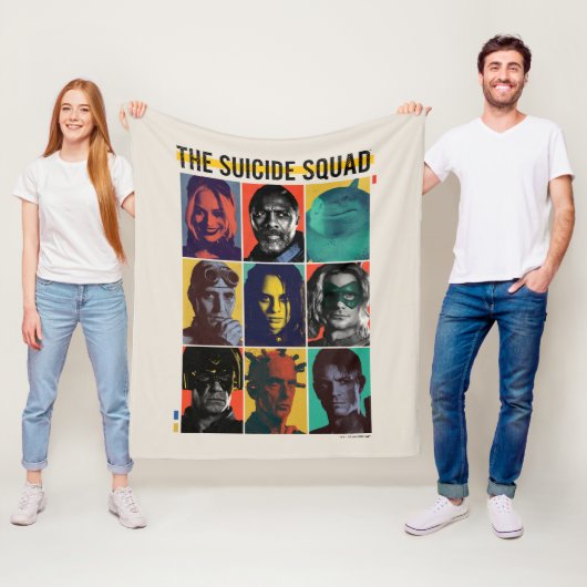 Het Zelfmoordplein | Retronet met Harley Quinn Fleece Deken (In situ)