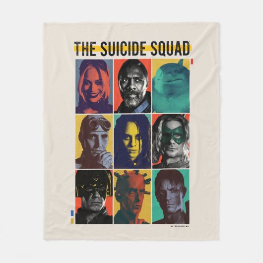 Het Zelfmoordplein | Retronet met Harley Quinn Fleece Deken (Voorkant)