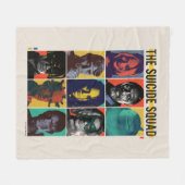 Het Zelfmoordplein | Retronet met Harley Quinn Fleece Deken (Voorkant (Horizontaal))