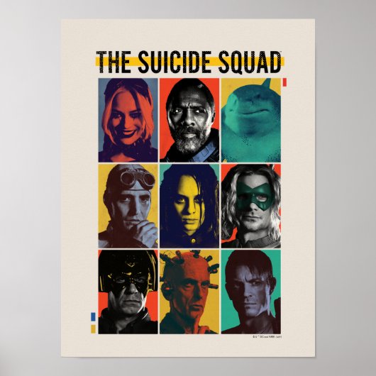 Het Zelfmoordplein | Retronet met Harley Quinn Poster (Voorkant)