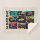 Het Zelfmoordplein | Retronet met Harley Quinn Sherpa Deken (Voorkant (horizontaal))