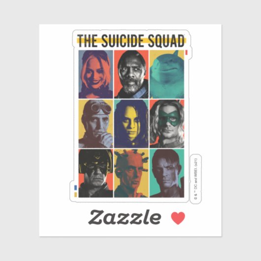 Het Zelfmoordplein | Retronet met Harley Quinn Sticker (Vel)