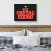 Het Zelfmoordplein | Rode en zwarte Logo Canvas Afdruk (Insitu (Slaapkamer))