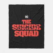 Het Zelfmoordplein | Rode en zwarte Logo Fleece Deken (Voorkant)