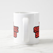 Het Zelfmoordplein | Rode en zwarte Logo Grote Koffiekop (Achterkant)